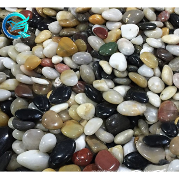 Qinge Rainflower Stone High Quality Riverstones Courtyard Paving Stone Natural Colorful Pebble White Black Bag / custom 5 Years